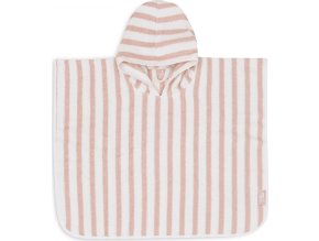 Jollein Osuška pončo Stripe Wild Rose