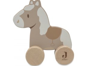 Jollein Kůň na kolečkách dřevěný Nostalgic Ride