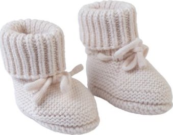 LODGER Slipper Folklore Merino Wool Birch 0 - 6 měsíců
