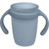 Silikonový hrneček s pítkem 240 ml - modrý