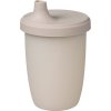 Silikonový hrneček s pítkem 240 ml - béžový