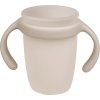 Silikonový hrneček s pítkem 240 ml - béžový