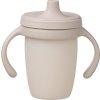 Silikonový hrneček s pítkem 240 ml - béžový