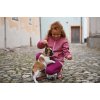Little Angel mikina hřejivá kapsa - růžová (Velikost 86)