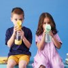 Lahev na pití s brčkem 600 ml - lemon twist