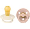BIBS Colour cumliky z prirodneho kaucuku 2ks Ivory Blush velkost 3