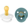 BIBS Colour okruhle cumliky z prirodneho kaucuku 2ks velkost 2 White IslandSea 120372 5713795227402