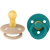 BIBS Colour okruhle cumliky z prirodneho kaucuku 2ks velkost 2 Scuba Taupe 120453 5713795265916
