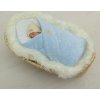ESITO Mikroplyšová zavinovačka pro miminko ZOO Baby blue 85x85 cm - 85 x 85 cm