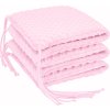 ESITO Luxusní mantinel do postýlky MINKY Pink - 28 x 180 cm