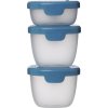 Sada krabiček Snack tubs 3ks - modré