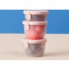 Sada krabiček Snack tubs 3ks - růžové