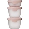 Sada krabiček Snack tubs 3ks - růžové