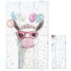 CEBA CEBA Podložka přebalovací cestovní (80x50) Basic Crazy Lama