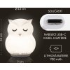 ZOPA Silikonová LED noční lampička s hudbou vel. L (Varianta Rabbit)