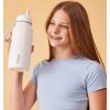 Nerezová termolahev s brčkem 1l - white out