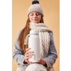 Nerezová termolahev s brčkem 1l - white out