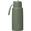 Nerezová termolahev s brčkem 1l - olive