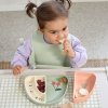 LÄSSIG BABIES LÄSSIG Dish Set Silicone Section Happy Fruits cherry (Varianta LÄSSIG Dish Set Silicone Section Happy Fruits cherry)