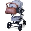 Childhome Přebalovací taška Mommy Club Signature Vegan Leather Dark Brown