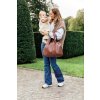 Childhome Přebalovací taška Mommy Club Signature Vegan Leather Dark Brown