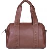 Childhome Přebalovací taška Mommy Club Signature Vegan Leather Dark Brown