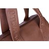 Childhome Přebalovací taška Mommy Club Signature Vegan Leather Dark Brown