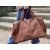 Childhome Přebalovací taška Mommy Bag Signature Vegan Leather Dark Brown