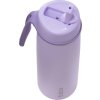 Nerezová termolahev s brčkem 690 ml - lilac love