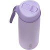 Nerezová termolahev s brčkem 690 ml - lilac love