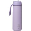 Nerezová termolahev s brčkem 690 ml - lilac love