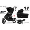 cybex avi spin luxury cloud g bundle moon black set 4v1