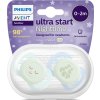 PHILIPS AVENT Philips AVENT Šidítko Ultrastart noční 0-2m chlapec, 2 ks