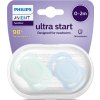PHILIPS AVENT Philips AVENT Šidítko Ultrastart neutral 0-2m chlapec, 2 ks