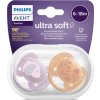 PHILIPS AVENT Philips AVENT Šidítko Ultrasoft Premium Zvířátko 6-18m dívka, 2 ks