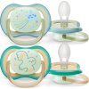 PHILIPS AVENT Philips AVENT Šidítko Ultra air noční 0-6m chlapec, 2ks