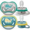 PHILIPS AVENT Philips AVENT Šidítko Ultra air Obrázek 18m+ (velryba), 2ks