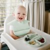 BABYONO BABYONO Talíř silikonový s přísavkou - sage 6m+