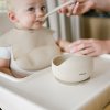 BABYONO BABYONO Miska silikonová s přísavkou - beige 6m+