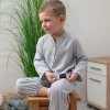 ESITO | Dětské mušelínové kalhoty Luca Dove Grey (Velikost 74)
