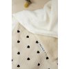 Mušelínová přikrývka Sweet Heart 75x100 - Soft sand