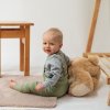 ESITO Rostoucí žebrované kalhoty s laclem Color Sage
