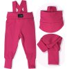 ESITO Rostoucí žebrované kalhoty s laclem Color HOT pink