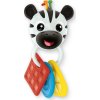BABY EINSTEIN BABY EINSTEIN Kousátko s chrastítkem zebra Zen™ Shake-a-Shape bez BPA 0m+
