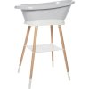 Bebe-Jou Sada vaničky Sense Light Grey a stojanu Sense White