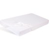 BABYMATEX BABYMATEX Prostěradlo nepromokavé s gumičkou Bamboo bílé 60x120 cm