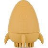 PETITEMARS PETITE&MARS Hračka silikonová do vody s kartáčkem Splashy Rocket Intense Ochre 6m+