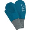 ESITO | Zimní palcové rukavice softshell s beránkem Lamb Petrol (Velikost 2 - 3 roky)