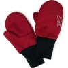 ESITO | Zimní palcové rukavice softshell s beránkem Lamb Red (Velikost 2 - 3 roky)