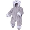 ESITO | Zimní kojenecký overal Minky Teddy White (Velikost 80 - 86)